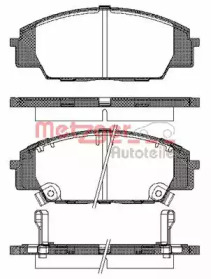 Комплект тормозных колодок METZGER 0735.02